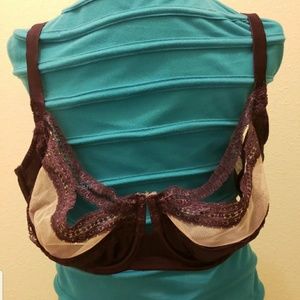 Sexy purple strappy bra